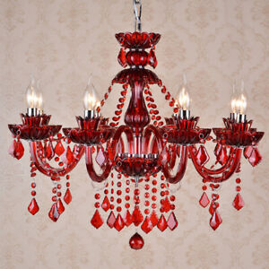 Luxury Colorful Crystal Chandelier Living Room Candle Lighting LED Ceiling Lamp