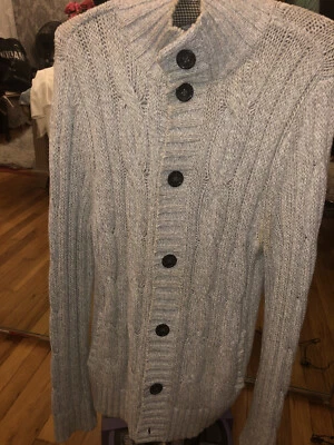 Grey Knit Sweater Men Express - Image 1 of 3