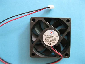2 pcs Brushless DC Cooling Fan 5V 6015S 9 Blade 60x60x15mm 2 Wire Sleeve Bearing - Picture 1 of 3
