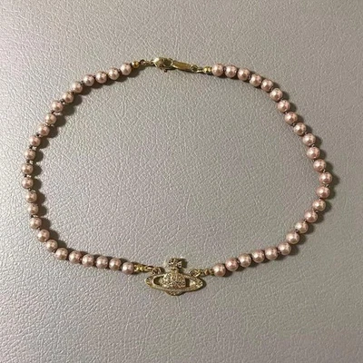 Vivienne Westwood Orb Pearl Necklace Gold-tone 38cm Used From Japan - Image 1 of 4