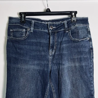 M Jeans by Maurices Women's 12 Short Bootcut Jeans Dark Wash Mid Rise Stretch - Image 1 of 4