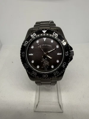 S. Polo Assn. Dive Style Watch Men's Gunmetal Tone Black Dial - Image 1 of 4