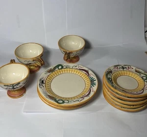 Fima Italian Ceramic Raffaellesco Hand Made Hand Paint Pottery Deruta Set Of 11 - Picture 1 of 17