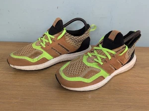MEN’S Adidas ULTRABOOST DNA 5.0 SIZE UK 7 EU 40.5 Wheat/Green.used Condition. - Picture 1 of 22