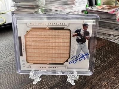 2024 National Treasures FRANK THOMAS Legendary Jumbo Lumber /25 - Image 1 of 4