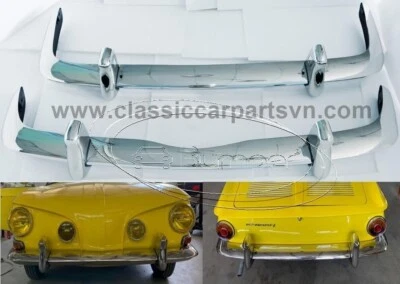 Volkswagen Karmann Ghia T34 (1966-1969) stainless bumpers New - Image 1 of 4