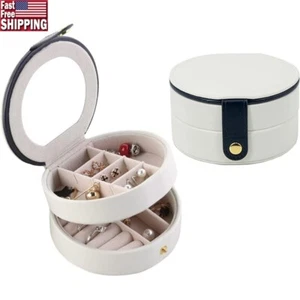 Travel Jewelry Box Organizer Rings Earrings Necklaces Bracelets Storage New - Picture 1 of 7