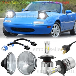 For Mazda Miata MX-5 MX5 1990-1997 DOT Pair 7" inch Round LED Headlights Bulbs - Picture 1 of 12