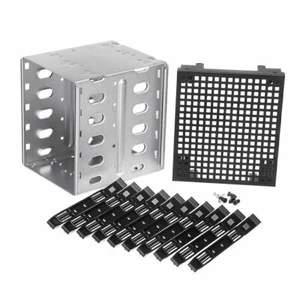 5 x 3.5 inch hard drive mounting frame HDD drive cage backplane hot swap cageLOV - Afbeelding 1 van 7