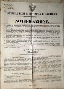 JJ515-Lomb.Veneto-Opening Of A Fair For Livestock In Lecco 1853 - Picture 1 of 1