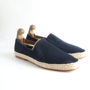 Paul Stuart Loafers Espadrilles Blue Suede Mens Size EU 43 US 10 - Picture 1 of 11