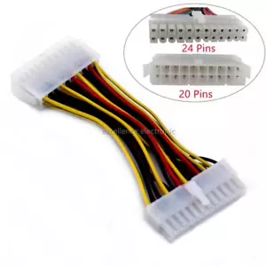 Female Adapter Cable 20 To 24 Pin ATX Connectors For PC Motherboard Supply Wires - Picture 1 of 5