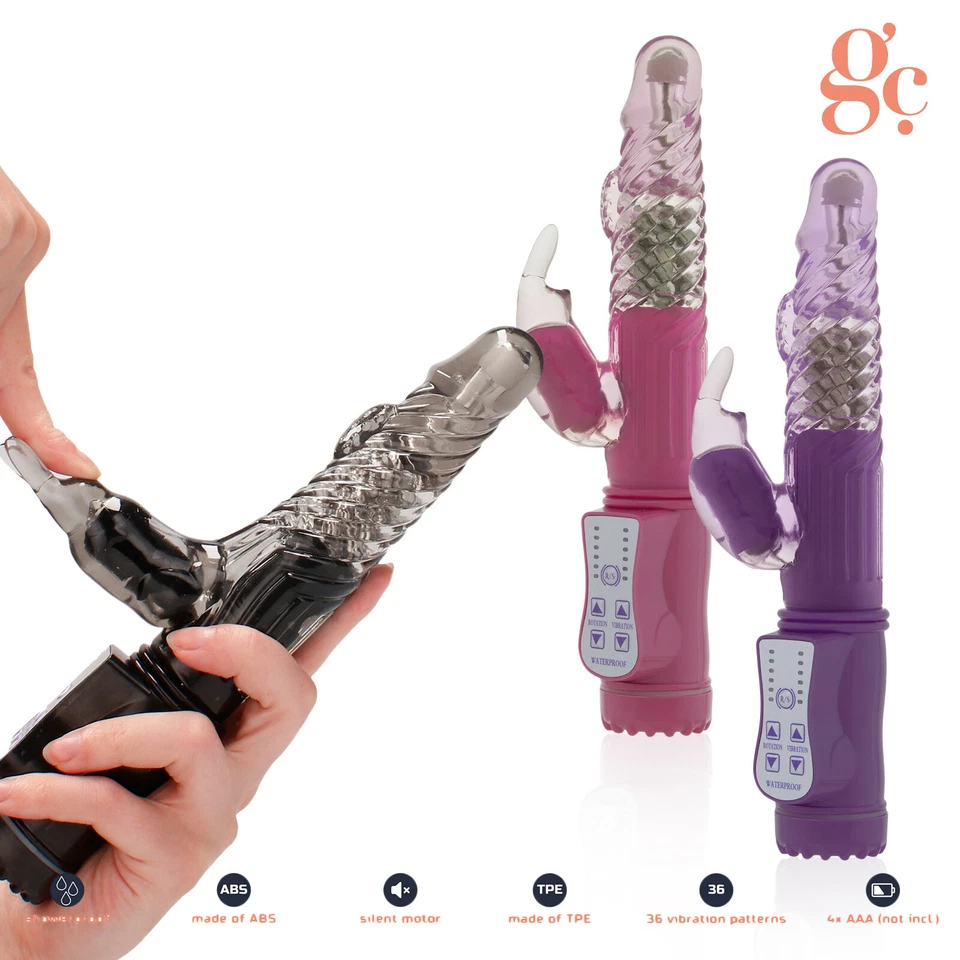 GC Rotating Vibrating Rabbit Vibrator Very Quiet Head Shower Proof Women Sex Toy - Bild 1 von 1