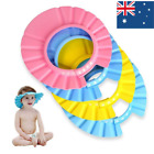 Baby Shower Caps Silicone Bathing Hat Adjustable Shower Caps for Kids Infants AU
