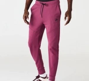 NIKE ROPA DEPORTIVA TECNOLOGÍA PANTALONES DE LANA PALO ROSA CIRUELA NEGRO CU4495 653 talla XL - Imagen 1 de 8