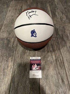 BOBBY HURLEY SIGNED DUKE BLUE DEVILS BASKETBALL JSA COA AUTOGRAPHED RARE AUTO - Image 1 of 2