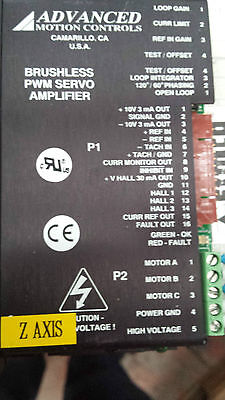 Advanced Motion Controls Brushless PWM Servo Amplifier B12A6F  (#P1B17) • 41.97£