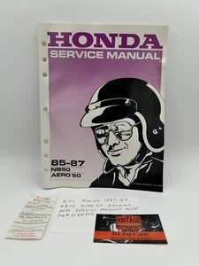 NOS Honda 1985-87 NB50 Aero 50 Genuine OEM Service Manual New Part # 61GN202 - Picture 1 of 9