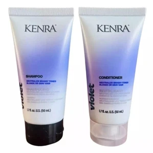 Champú y acondicionador Kenra violeta neutraliza tonos latón rubio cabello gris 1,7 - Imagen 1 de 4
