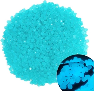 Glow in the Dark Stones 1000 Pcs Glow Pebbles Aquarium Rocks Blue Stones for Fis - Picture 1 of 12
