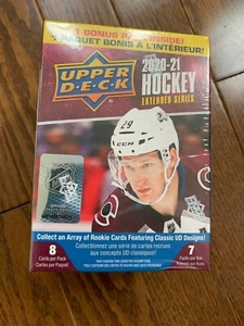 2020-21 Upper Deck Hockey Extended Series Blaster Box Sealed NEW 56 Cards 8 Pack - Picture 1 of 1