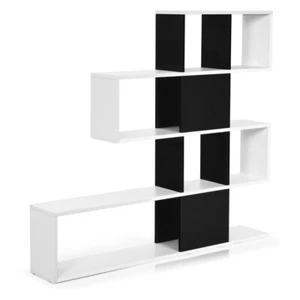 5-Tier Corner Display Shelf Bookcase Rack with Ladder Design | Stylish Storage B - Picture 1 of 10