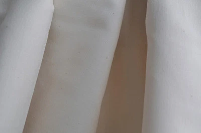 Organic Cotton 230 Thread Count Sateen Fabric - Natural Color - Image 1 of 3