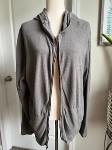 Barefoot Dreams Jacket XL CozyChic Ultra Lite Relaxed Hooded Zip Up Cozy - Picture 1 of 6