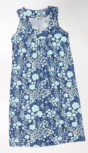 Laura Torelli collection Womens Blue Viscose Blend A-Line Size S - Picture 1 of 10