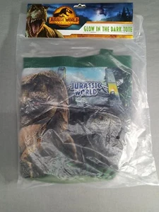Jurassic World Dominion Dinosaur Glow In The Dark Tote Bag -Rare- Factory Sealed - Picture 1 of 2