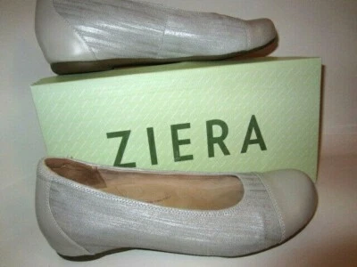 Ziera Hula Rainy Day Ballet Flats Shoes Womens Sz 7.5 / 38.5 Ivory Two Tone NIB  - Image 1 of 4