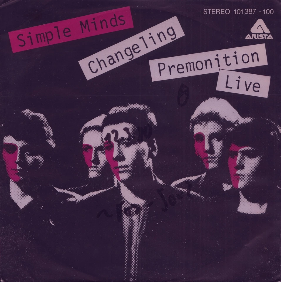 SIMPLE MINDS: Changeling / Premonition (Live) (´80 / rare orig. German 7") - Image 1 of 1