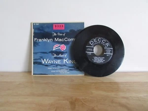 VOICE OF FRANKLYN MacCORMACK 7" Vinyl 45 RPM EP Decca Record Wayne King Music - Imagen 1 de 2