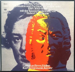Hyman Bress, Bergemann: Bach- 6 Partitas & Sonatas For Solo Violin/ CBS 3 LP Box - Picture 1 of 2