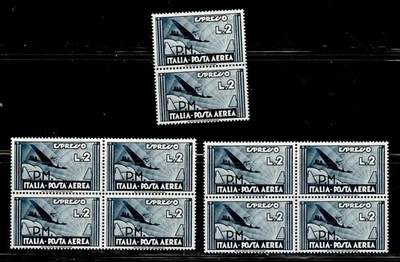 ITALY Sc# MCE1 MNG,OG LOT of 10 inc.2 BLOCKS of 4ea. - Image 1 of 4