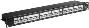 CAT 6A Ethernet Patch Panel 19Zoll 24 Port STP Geschirmt; NET PATCH PANEL CAT6a  - Afbeelding 1 van 1