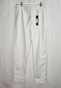 NWT Mens White Super Lightweight Summer Flat Front Pants Sz 30W Vacation Cruise - Picture 1 of 9