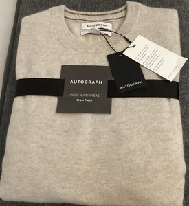 BNWT MARKS AND SPENCER AUTOGRAPH MENS PURE CASHMERE JUMPER SIZE L - Picture 1 of 3