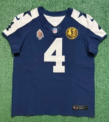 Camiseta deportiva auténtica Dak Prescott Dallas Cowboys Alt Nike Vapor Fuse Elite talla 44 Foto 1 de 4