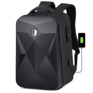 Anti Theft Backpack Hard Shell Laptop Backpack with TSA Lock with USB Charging - Picture 1 of 23