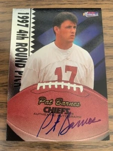 Autografo Pat Barnes Pro Line 1997 memorabilia - Foto 1 di 2