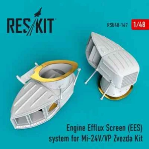 Pantalla de eflujo de motor ResKit RSU48-0147 1:48 F-16 Mil Mi-24 para escala de modelo - Imagen 1 de 5