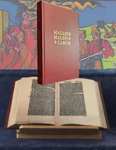 1519 Malleus Maleficarum Hammer Of Witches Facsimile Burgundy Leatherbound - Afbeelding 1 van 6