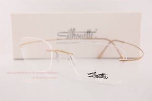 New Silhouette Eyeglass Frames TMA Must Collection 5515 CR 7530  Gold Titan 54