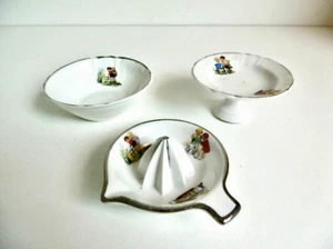 SELTENE FORMTEILE ALTE SPEISEZIMMER PORZELLAN WEISS DEKOR GERMAINE BOURET - Bild 1 von 17
