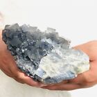 1020G Natural Beautiful Color Fluorite Crystal Quartz Healing Mineral Specimen