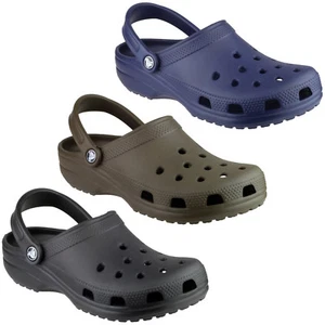 Crocs Classic Clogs Unisex Croslite Lightweight Strap Mens Womens Shoes Sandals - Picture 1 of 16