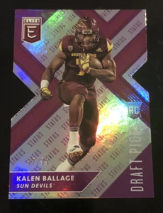 2018 Elite Draft #136 KALEN BALLAGE Rookie Status Diecut #d 92/99! STEELERS - Picture 1 of 2