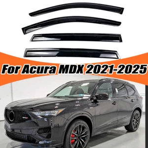 For Acura MDX 2021-2025 Wind Shield Vent Deflector Smoke Window Visor Side Trims - Picture 1 of 12