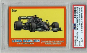 2021 TOPPS FORMULA 1 #T61LH LEWIS HAMILTON SPORTS CARS LE 25/25 PSA 9 POP 2 - Picture 1 of 2